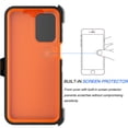 thumbnail image 2 of Tiflook for Moto G Play 2024 4G with [Built-in Screen Protector] Holster Locking Belt Clip [Military Grade 12FT Drop Tested] Full Body Carrying Kickstand Cover - Orange, 2 of 6