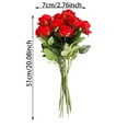 thumbnail image 3 of Red Roses Artificial Flowers 15 Pcs 20Inch Realistic Long Stem Silk Roses Bouquet for Wedding Bridal Bouquet,Valentines Day Decor,Home Garden Party,Table Centerpieces and DIY Floral Arrangement, 3 of 7