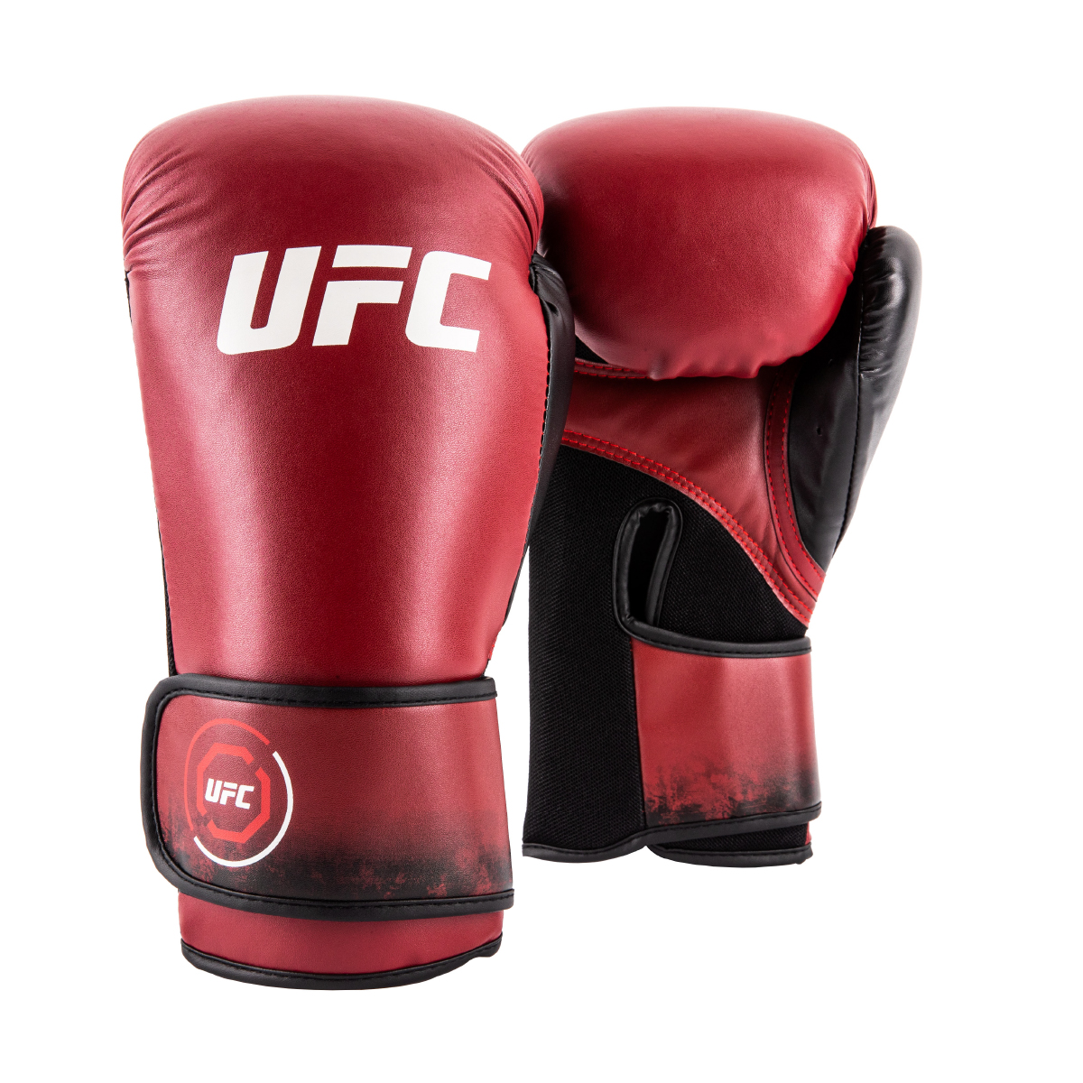 UFC Octagon Lava Boxing Gloves (Red, 12oz)