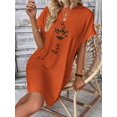thumbnail image 5 of Musefolio Women's Summer Cotton T Shirt Dress, Animal Print Butterfly Casual with Pockets Casual Fashion T Shirt Dresses S-2XL, 5 of 6