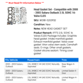 thumbnail image 2 of Head Gasket Set - Compatible with 2000 - 2003 Subaru Outback 2.5L SOHC 16-Valve EJ25 2001 2002, 2 of 2