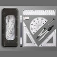 thumbnail image 3 of Precisions Geometry Compass Set With ABS Plastic Ruler And Storage Case, 3 of 15