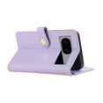 thumbnail image 2 of Wallet Case for Google Pixel 6a, Crossbody Shoulder Strap + Hand Wrist Stylish PU Leather Flip Folio Cover Stand Cards Holder Zipper Pocket RFID Blocking Phone Case for Google Pixel 6a, Purple, 2 of 8