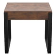 thumbnail image 3 of FT50RIDDW-A: Ridgewood Side Table, End Table, Accent Table, Nightstand. Dark Rustic Wood, Black Metal Legs, 3 of 4