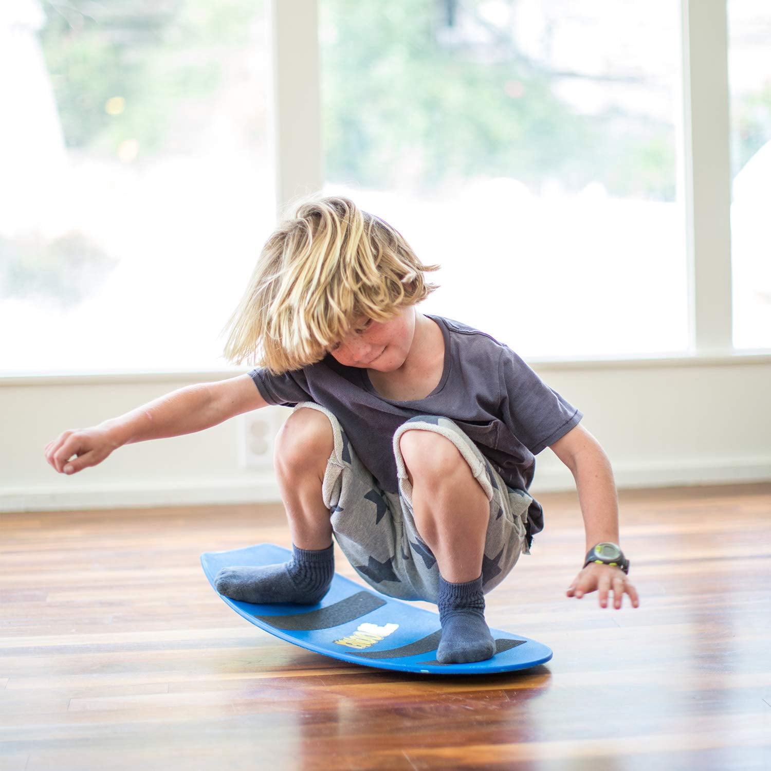 Spooner Freestyle Balance Board, Green, Kids Core Strength and