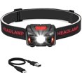 thumbnail image 1 of USB Rechargeable LED Headlamp, Waterproof Lightweight Mini Headlamps, 1 of 4