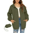 thumbnail image 1 of Gpaecead Manteaux de Randonnée Femmes Unis Portables Imperméables Imperméables Imperméable Manteau de Pluie Manteau de Pluie Compact avec Capuchon Coupe-Vent d'Extérieur, 1 of 8