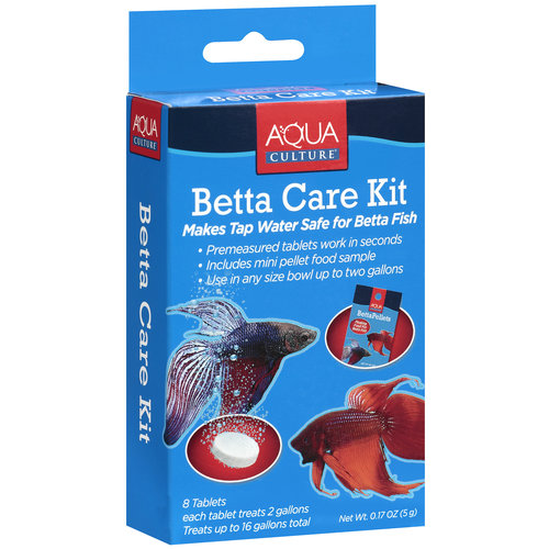 Aqua Culture Betta Fish Care Kit, 9 Piece