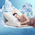 thumbnail image 2 of Queen Size Set of 2 Shredded Memory Foam Cooling Pillows, Two-Sided Adjustable Firm or Soft, Gel-Infused for Neck and Shoulder Support, 2 of 6