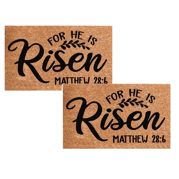 2Pcs Easter Decorations Easter Mats Holiday Mats Welcome Door Mats Polyester Door Mats Carpet
