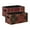 Gold Pattern Dark Red, variant on 2 Pack Living Room Bed Room Felt Storage Baskets Boxes Foldable Organizer With Handles Tartan Plaid stripes