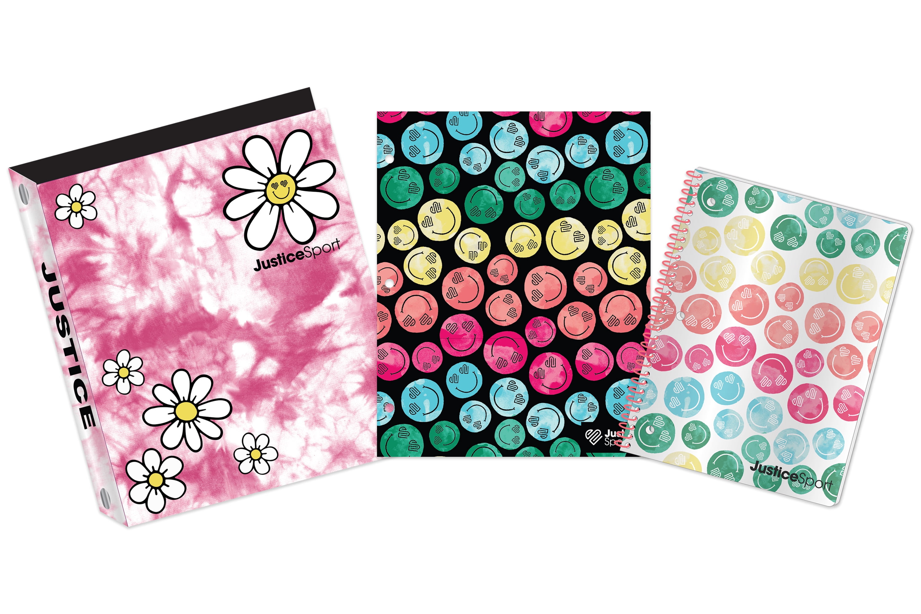 Justice Groovy Vibes Binder Bundle, 3 Pieces