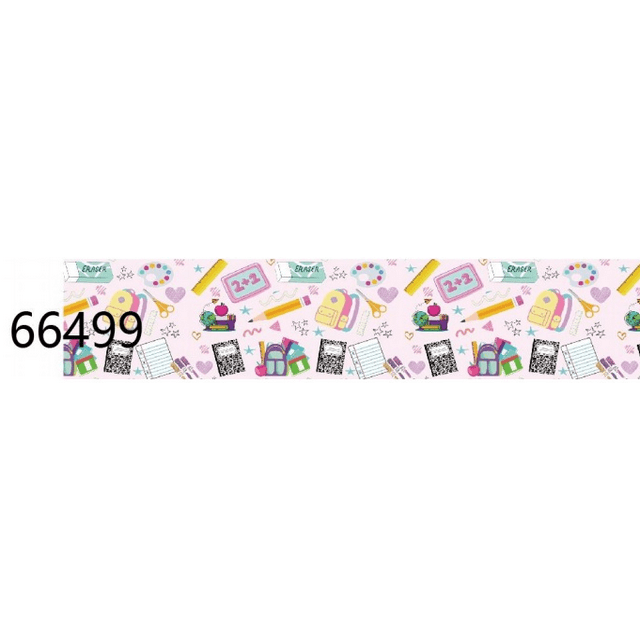 10yards Back to School Printed Grosgrain Ribbon Packing for Hairbows DIY Sewing Accessories Crafts Jiayi