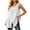 White, variant on Aboser Oversized Linen Shirts for Women Classic Sleeveless Long Tank Tops Summer Scoop Neck Blouses Loose Beach Vacation Shirt