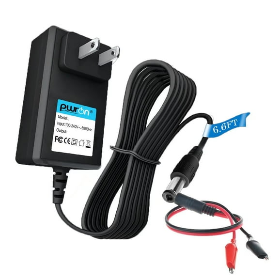 PwrON Compatible 6V Clip Charger Replacement for Peg Perego Tractor train Express hayride Motorcycle