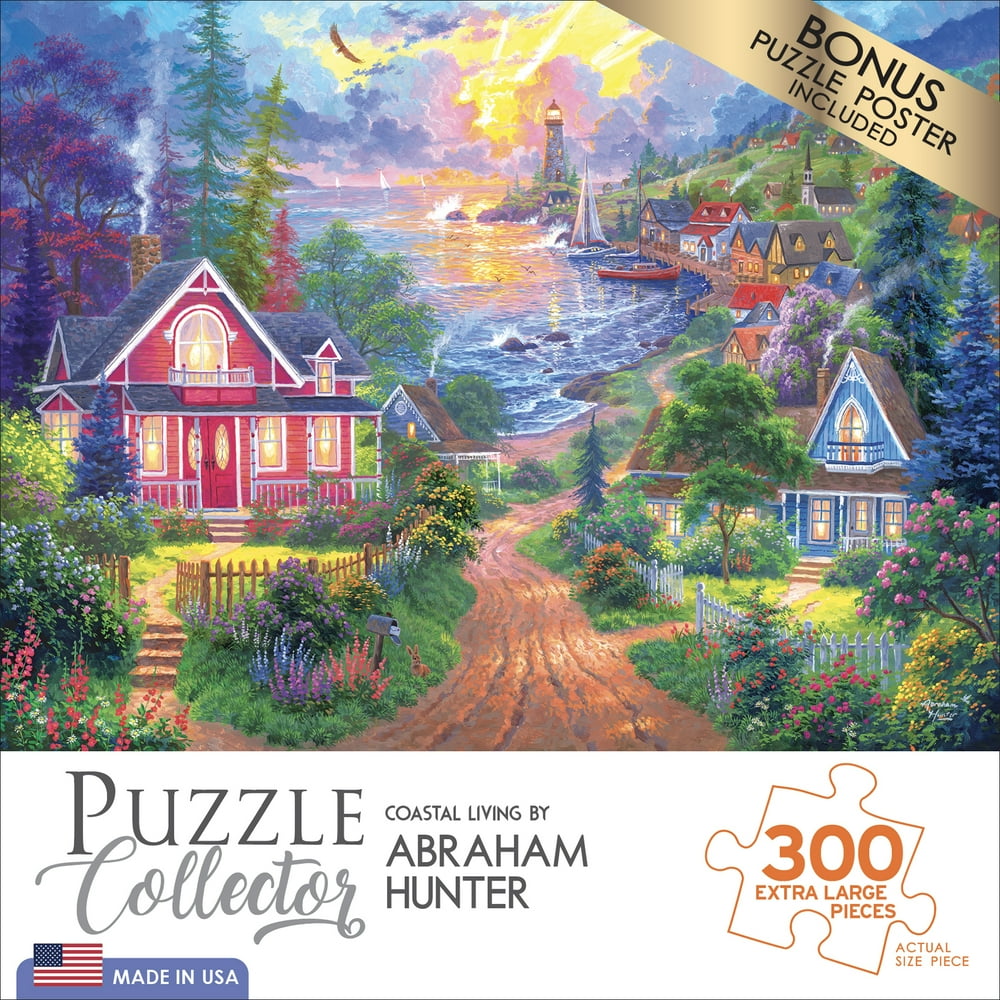 CraZArt Puzzle Collector Art 300 XL Piece Jigsaw Puzzle Coastal