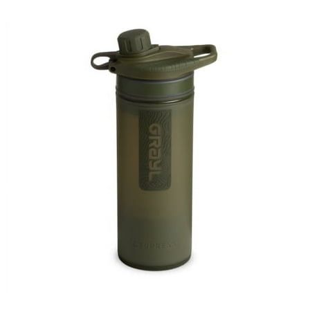 Grayl GeoPress Purifier Bottle, Olive Drab, 24 oz,