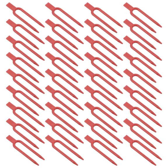 TABLZONE Dark Red Plastic Strawberry Support Clips for Plants, Easy to Install, and Versatile Design