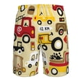 thumbnail image 6 of Kll Vehicles Men'S Casual Summer Beach Shorts Hawaiian Shorts With Pockets-Large, 6 of 9