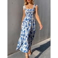 thumbnail image 4 of Vestido MakeMechic Summer Floral Azul/Blanco para mujer, 4 of 6