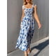 thumbnail image 4 of Vestido MakeMechic Summer Floral Azul/Blanco para mujer, 4 of 6