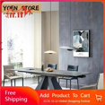 thumbnail image 2 of Multifunctional Large Home Family Concise Kitchen Furniture Italian Marble Top Folding Table For Villa Dining Room Visitor My Lux Decor Round, 2 of 9
