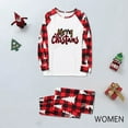thumbnail image 2 of Odeerbi Christmas Pajamas for Family Holiday Long Sleeve Family Christmas Pajamas Matching Sets Mom Christmas Plaid Printed Blouse Tops + Pants Sleepwear Family Matching PJs Set Red, 2 of 5