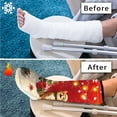 thumbnail image 7 of COEQINE Christmas Cat Leg Cast Covers Below The Knee Leg Cast Sleeve Knee Cast Sock Large Size Outdoor Protection Leg Cover Fashionable Leg Cast Cover Sock After Surgery Gifts, 7 of 7