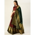 thumbnail image 6 of Parvdi Lehenga Choli With Dupatta Indian Style Wedding Party Wear Woven Design Stitched Silk Lehenga & Stitched Silk Blouse With Dupatta, 6 of 7