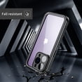 thumbnail image 7 of ELEHOLD for iPhone 14 Pro Waterproof Case, Built-in Screen Protector Support Wireless Charging 360° Full Body Protection 12 FT Military Grade Anti-Drop Shockproof Rugged Case, Black, 7 of 7