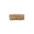 thumbnail image 3 of Meridian Furniture Arc Camel Velvet Modular Sectional, 3 of 10