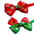 thumbnail image 4 of Christmas Small Pet Collar Tie Adjustable Necktie Handmade Party Accessory Decoration Xmas Gift, 4 of 9