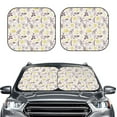 thumbnail image 2 of Balery 2 Piece Lavender Flowers Car Windshield Sun Shade|Foldable Front Windshield Shade for Car Front Window for Most Sedans SUV Truck-Medium, 2 of 7