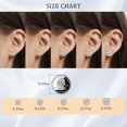 thumbnail image 2 of Leander Moissanite Stud Earrings 0.5-3 CT D Color VVS1 Lab Cultured Diamond, 925 Sterling Silver 18K White Gold Plated Flat Back Hypoallergenic Earrings for Women, 2 of 6