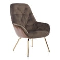 thumbnail image 1 of Furniture of America Farde Fauteuil d'Appoint Moderne en Tissu Capitonné Brun, 1 of 7