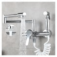 thumbnail image 1 of Brass Pot Filler Folding Faucet With Side Sprayer, Kitchen Sink Faucet With Swing Arm And Double Function Joint ,bar Laundry RV Farmhouse, 1 of 6