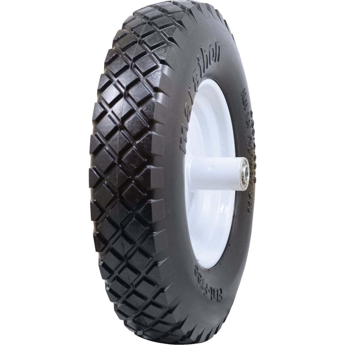 Marathon Tire 4.80/4.00-8, 6 Inch Centered Hub Flat Free Knobby Replacement Tire
