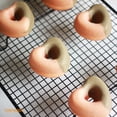 thumbnail image 6 of CHEFMADE Donut Mold Cake Pan, 6-Cavity Non-Stick Heart-Shaped Carbon Steel Doughnut Bakeware, Dishwasher Safe(Champagne Gold), 6 of 9