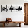 thumbnail image 4 of 4 PCS Metal Mountain Wall Art, Metal Mountain Forest Wall Decor, Rustic Nature Home Wall Art Sculpture for Office Living Room Bedroom(11"x15.7"), 4 of 7