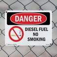 thumbnail image 4 of Diesel Fuel No Smoking OSHA Danger Rigid Plastic Sign 14 Inch x 10 Inch - 5 Pack, 4 of 8