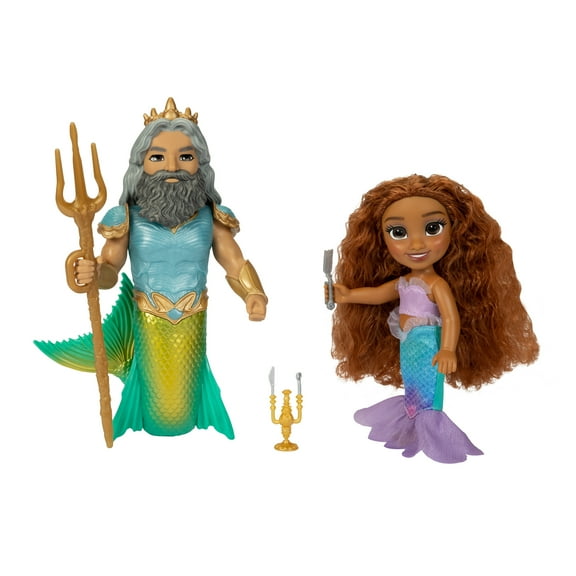 Disney Little Mermaid Ariel and King Triton Petite Gift Set Inspired by the Movie