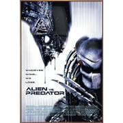 Alien Vs. Predator - Framed Movie Poster (Regular Style / White) (Size: 27" X 40") (Shiny Copper Aluminum Frame)