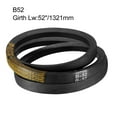 thumbnail image 3 of Uxcell B52 Drive V Belt Girth 52-inch Industrial Power Rubber Transmission Belt, 3 of 5