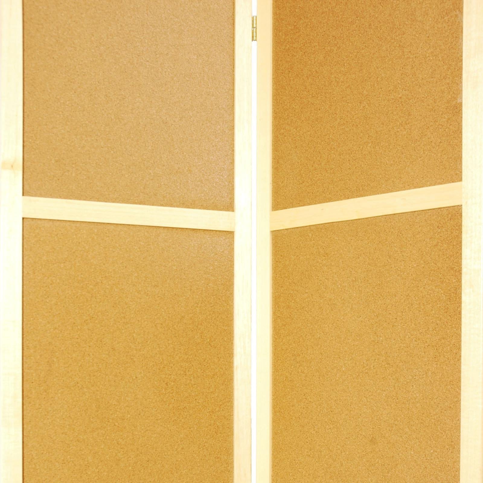 Oriental Furniture 6 Ft Tall Cork Board Shoji Screen, 6 panel, recycled, contemporary, modern
