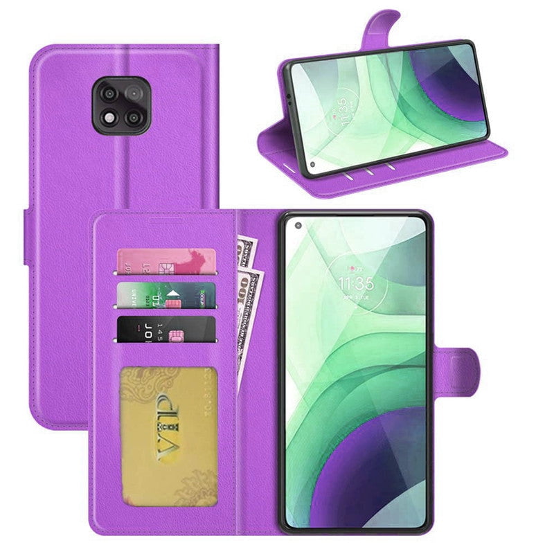 Leather Folio Wallet Case For Motorola Moto G Power (2021),iPhone 14 Pro Max