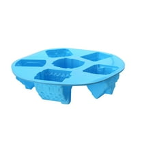 Silicone House Cake Mold 6 Cavity – Non-Stick Baking Pan Gingerbread Cookies Christmas Cakes Brownies Chocolate Desserts Holiday Party Treats Flexible Bakeware
