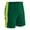 Forest Green, Optic Yellow, White, variant on Champro Sports Header Soccer Shorts, Adult Medium, Black, White Trim