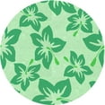 thumbnail image 1 of Ahgly Company Machine Washable Indoor Round Transitional Green Area Rugs, 6' Round, 1 of 7