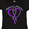 thumbnail image 4 of Inktastic Alzheimer's Awareness Purple Ribbon Heart Boys or Girls Baby Bodysuit, 4 of 5