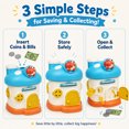 thumbnail image 3 of Mushroom House Piggy Bank for Kids with Lock and 2 Keys, Cute Decorative Coin Bank and Savings Box, 3 of 5